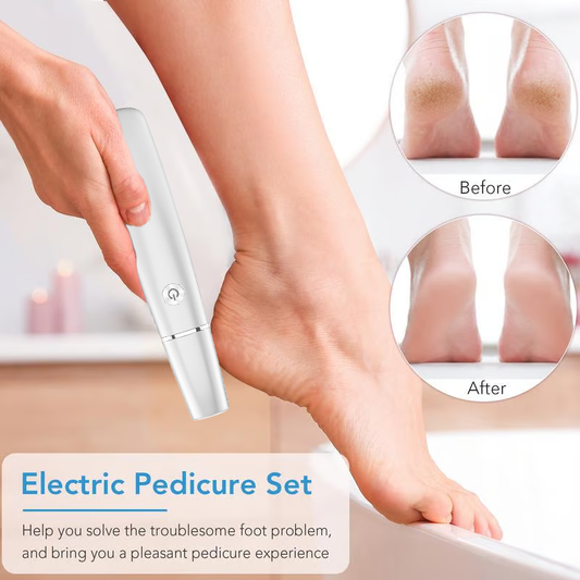 ⚡️ KAUFEN 2 ERHALTEN 3! ✨ Elektrischer Hornhautentferner - Schmerzfreie Pediküre für Glatte Füße in 30 Sekunden mit 3 Aufsätzen und LED-Anzeige 💎👣