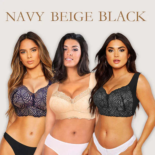 🔥👙LETZTER TAG – 2 kaufen, 1 gratis (3 Stück) 🔥| Ultimativer Lift-Stretch-BH aus nahtloser Spitze mit voller Form
