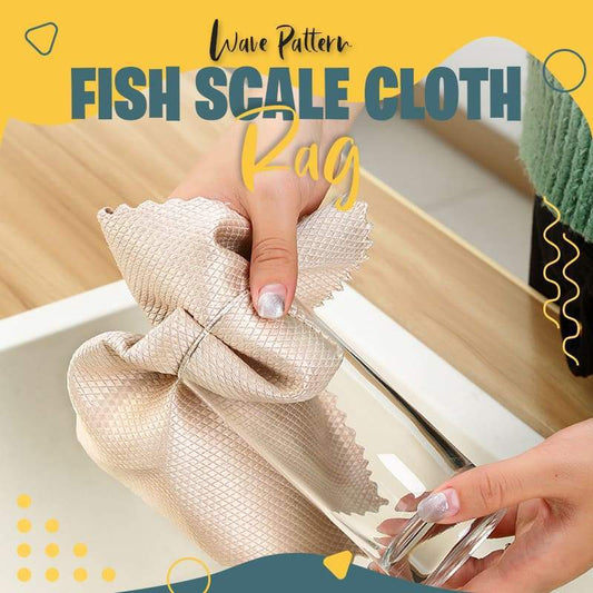 ✨Neujahrsaktion✨ Wellenmuster-Fischschuppen-Stofftuch