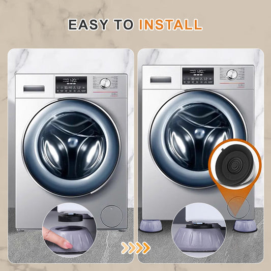 🏡 KAUFEN 2 ERHALTEN 3! ✨ Multifunktionale Geräte-Unterlegpads - Höhenverstellbare Stoßdämpfer für Waschmaschinen & Trockner mit Rutschfestem Design 🔧🧼
