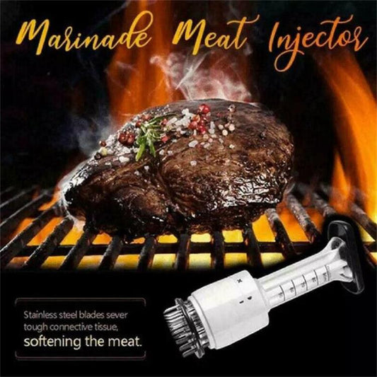 🍗🥩🍖2-in-1-Fleischklopfer und Soßeninjektor🎁