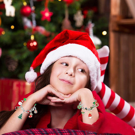 🎅2 kaufen und 15 % sparen🎄DIY 24 Tage Weihnachts-Countdown-Kalender-Armbänder-Set