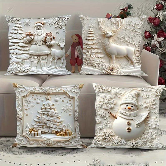 🔥Solange der Vorrat reicht 50 % Rabatt!🎉Elegante Weihnachts-Dekokissenbezüge