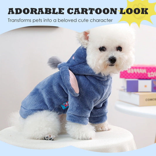 Süßer Cartoon-Hoodie mit Haustiermotiv