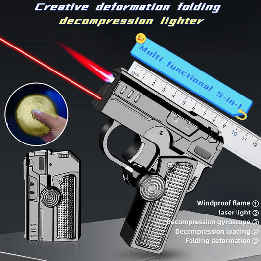 🔥58%OFF Christmas Sale🔥⚡Multifunktionales, faltbares, winddichtes Feuerzeug(Ohne Gas)