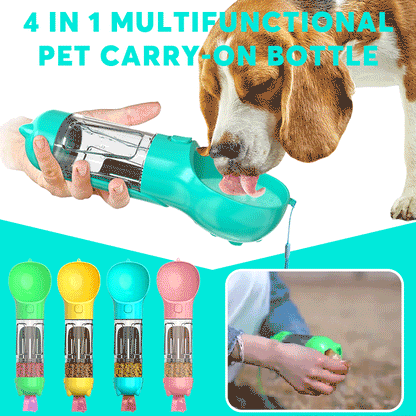 4-in-1 tragbare Wasserflasche für Hunde