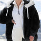 🎅Heiße Rabatte 50 % RABATT🔥Kapuzen-Fleecejacke mit Lammfellfutter🐑🚀Kostenlosen Versand