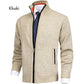 🔥50 % Rabatt, solange der Vorrat reicht🎉Herren Einfarbige Strickjacke mit Stehkragen