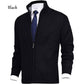 🔥50 % Rabatt, solange der Vorrat reicht🎉Herren Einfarbige Strickjacke mit Stehkragen