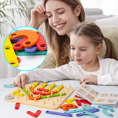 🔥Heißer Verkauf 50% 0FF🔥Montessori-Steckbrettpuzzle 🎅Weihnachtsgeschenkidee!🎁