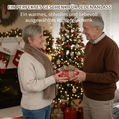 🏆LETZTER TAG SALE 50% RABATT🔥⚡50K+ verkauft!🧣Ultraweicher Kunstfell-Durchziehschal mit geheimer Reißverschlusstasche