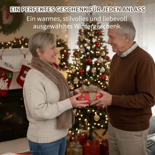 🏆LETZTER TAG SALE 50% RABATT🔥⚡50K+ verkauft!🧣Ultraweicher Kunstfell-Durchziehschal mit geheimer Reißverschlusstasche