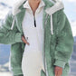 🎅Heiße Rabatte 50 % RABATT🔥Kapuzen-Fleecejacke mit Lammfellfutter🐑🚀Kostenlosen Versand