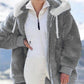 🎅Heiße Rabatte 50 % RABATT🔥Kapuzen-Fleecejacke mit Lammfellfutter🐑🚀Kostenlosen Versand
