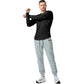 Herren-Sport-Longline-Ripptop 🔥 – V-Ausschnitt, langärmelig, feuchtigkeitstransportierend, für das Training im Fitnessstudio/Freizeit