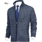 🔥50 % Rabatt, solange der Vorrat reicht🎉Herren Einfarbige Strickjacke mit Stehkragen