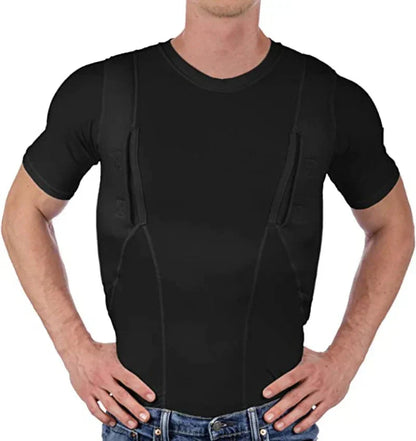 📢📢Blitzverkauf⚡: Endet in 3 Stunden!⏰⏰HERREN-T-SHIRT MIT VERSTECKTER HOLSTER