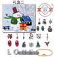 🎅2 kaufen und 15 % sparen🎄DIY 24 Tage Weihnachts-Countdown-Kalender-Armbänder-Set