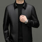 Klassische PU-Lederjacke für Herren mit Frontreißverschluss 🔥Business Casual Easy Match