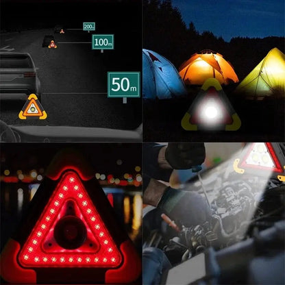 🚗Großes Sonderangebot – 60 % Rabatt🆘3-IN-1 Dreieckige Solar-Notfall-Signalleuchte für den Straßenrand✨