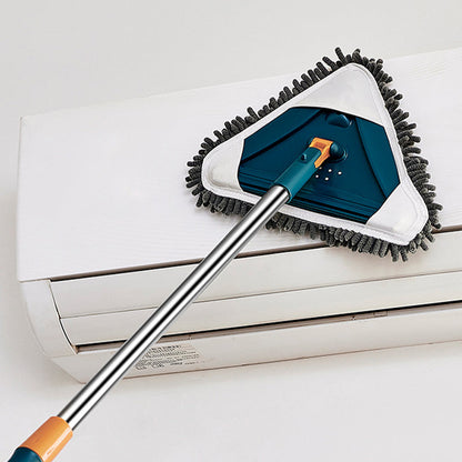 🔥Heißer Verkauf 50 % Rabatt 💕 Mehrzweck-Teleskopstange, 360° drehbar, dreieckiger Staubwischer mit Wasseraufnahmefunktion