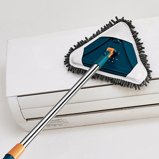 🔥Heißer Verkauf 50 % Rabatt 💕 Mehrzweck-Teleskopstange, 360° drehbar, dreieckiger Staubwischer mit Wasseraufnahmefunktion