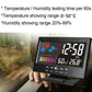 🌡️ LETZTER TAG - KAUFEN 2 ERHALTEN 3! ✨ Digitaler LED-Wettermonitor - Temperatur & Luftfeuchtigkeit mit Wettervorhersage und Tischwecker-Funktion 📊⏰