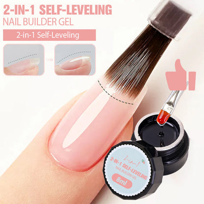 🌸💐 3-in-1 Selbstnivellierendes Nagelaufbaugel – Perfekte Nagelpflege für Langlebigkeit