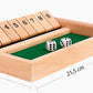 🎲🎲 SHUT THE BOX – Holzwürfel-Brettspiel