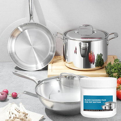 Leistungsstarke Paste zum Entfernen von angebrannten Rückständen auf Kochgeschirr