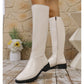 Elegante Damenstiefel mit seitlichem Reißverschluss