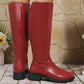 Elegante Damenstiefel mit seitlichem Reißverschluss