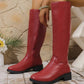 Elegante Damenstiefel mit seitlichem Reißverschluss