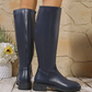 Elegante Damenstiefel mit seitlichem Reißverschluss