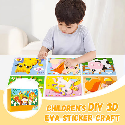 ⏳Begrenzte Zeit 50% Rabatt💥Kinder DIY 3D EVA Sticker Bastelset
