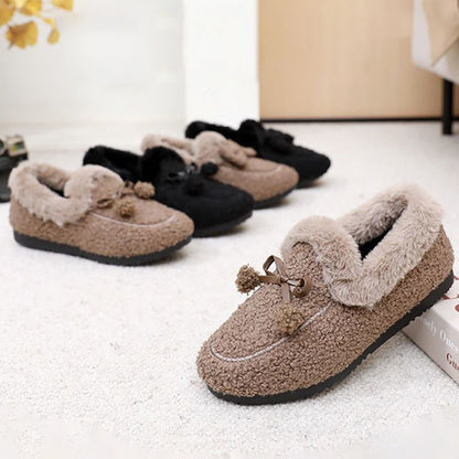 Bequeme Plüsch-Slipper für Damen