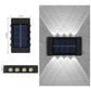Solarbetriebene Up & Down-Wandleuchte