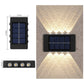 Solarbetriebene Up & Down-Wandleuchte