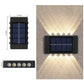 Solarbetriebene Up & Down-Wandleuchte