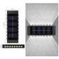 Solarbetriebene Up & Down-Wandleuchte
