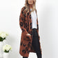 🧥Damenmode Strickjacke mit Leopardenmuster  - Kostenloser Versand