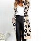 🧥Damenmode Strickjacke mit Leopardenmuster  - Kostenloser Versand