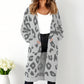🧥Damenmode Strickjacke mit Leopardenmuster  - Kostenloser Versand