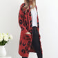 🧥Damenmode Strickjacke mit Leopardenmuster  - Kostenloser Versand