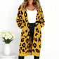 🧥Damenmode Strickjacke mit Leopardenmuster  - Kostenloser Versand