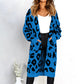 🧥Damenmode Strickjacke mit Leopardenmuster  - Kostenloser Versand