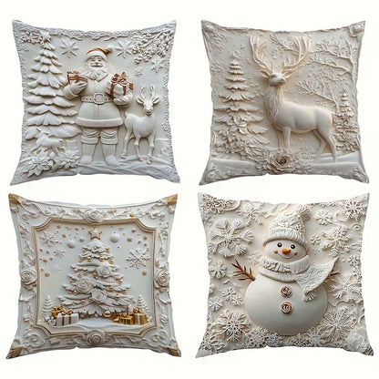 🔥Solange der Vorrat reicht 50 % Rabatt!🎉Elegante Weihnachts-Dekokissenbezüge