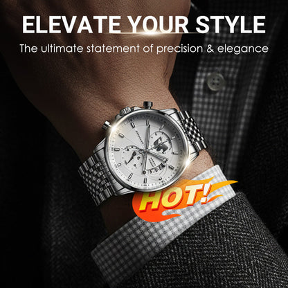 📢📢60 % Rabatt!!! 🎅Herrenuhr mit Globusmotiv im maritimen Stil