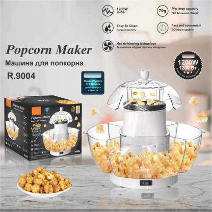 ⌛ Nur noch 3 Tage – 50 % auf alles! 🍿⚡1200W Heißluft-Popcornmaschine – Gesunde, schnelle Snacks für Filmabende