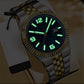 Herrenuhr mit Wabenmuster und Leuchtfunktion